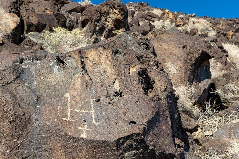 Sheep Petroglyph. Petroglyph National Monument. New Mexico