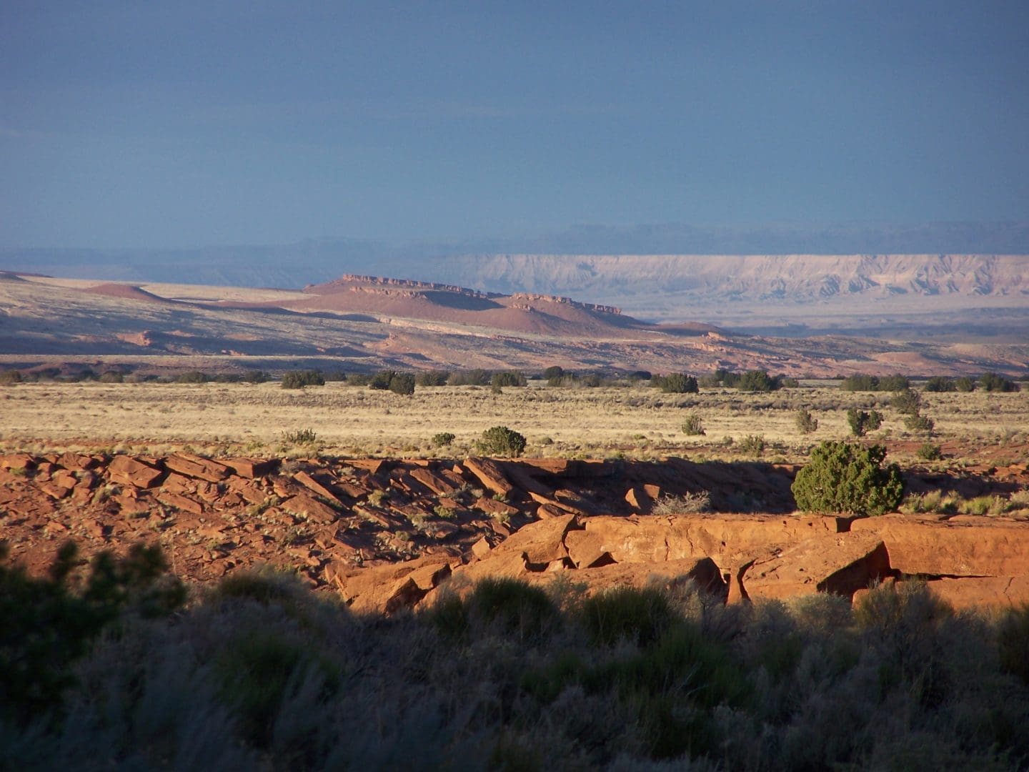 View of the grasslands at Wupatki National Monument