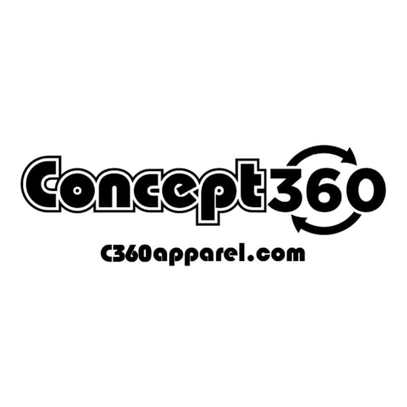 Concept360 logo with website c360apparel.com.