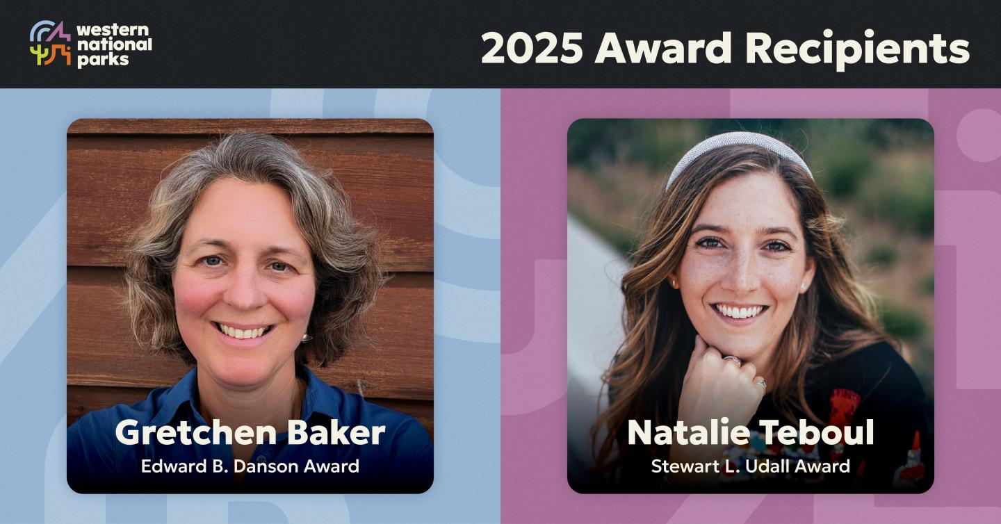 Award recipients portraits side by side, smiling.