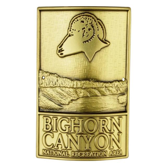 Bighorn Canyon National Recreation Area Hiking Stick Medallion - Logo image