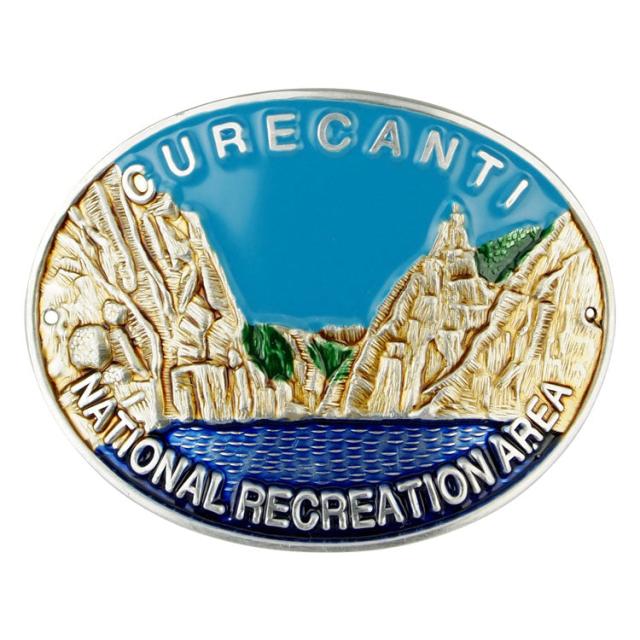 Curecanti National Recreation Area Hiking Stick Medallion - Color image