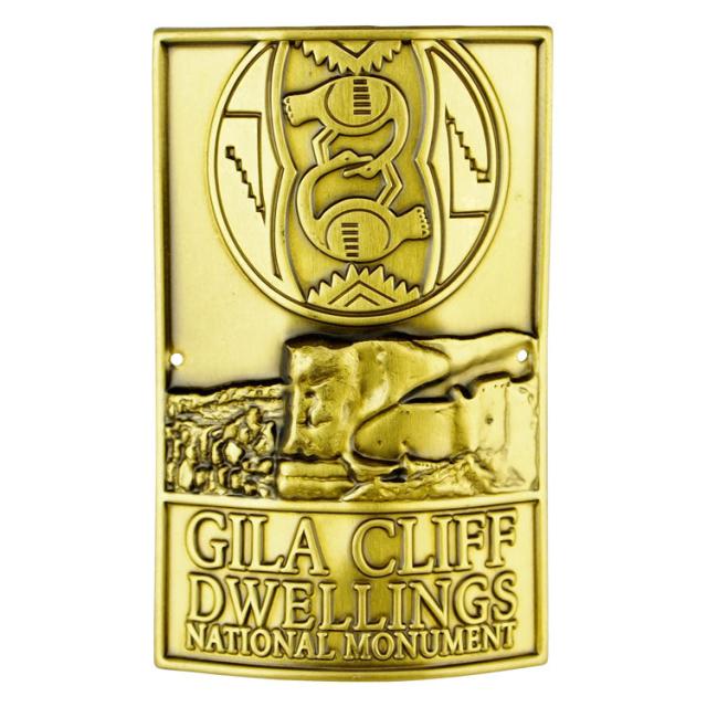 Gila Cliff Dwellings National Monument Hiking Stick Medallion - Logo image