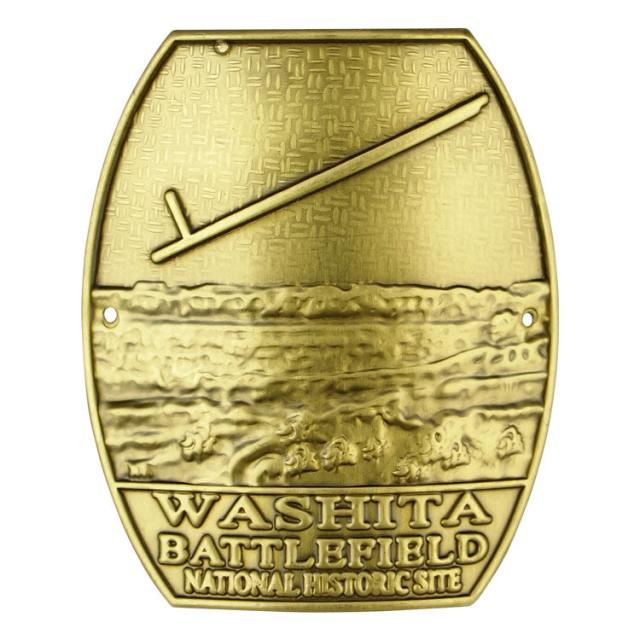 Washita Battlefield National Historic Site Hiking Stick Medallion - Logo image
