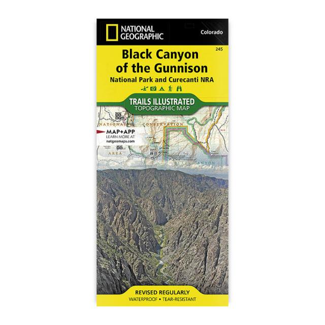 National Geographic Black Canyon Of The Gunnison Map image
