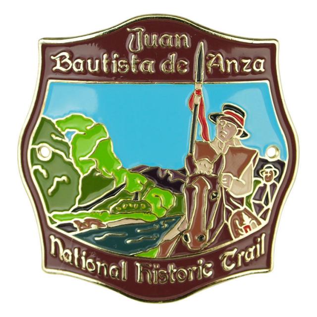 Juan Bautista de Anza Trail Hiking Stick Medallion - Badge image