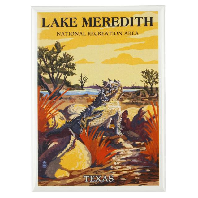 Lake Meredith National Recreation Area Magnet - Horned Lizard image