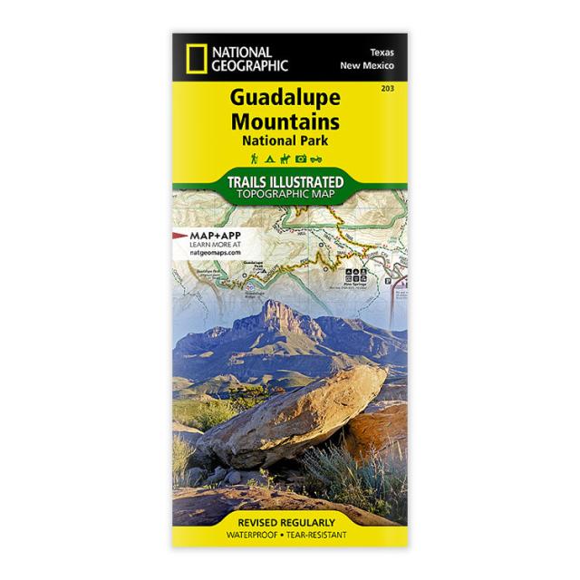 National Geographic Guadalupe Mountains National Park Trail Map image