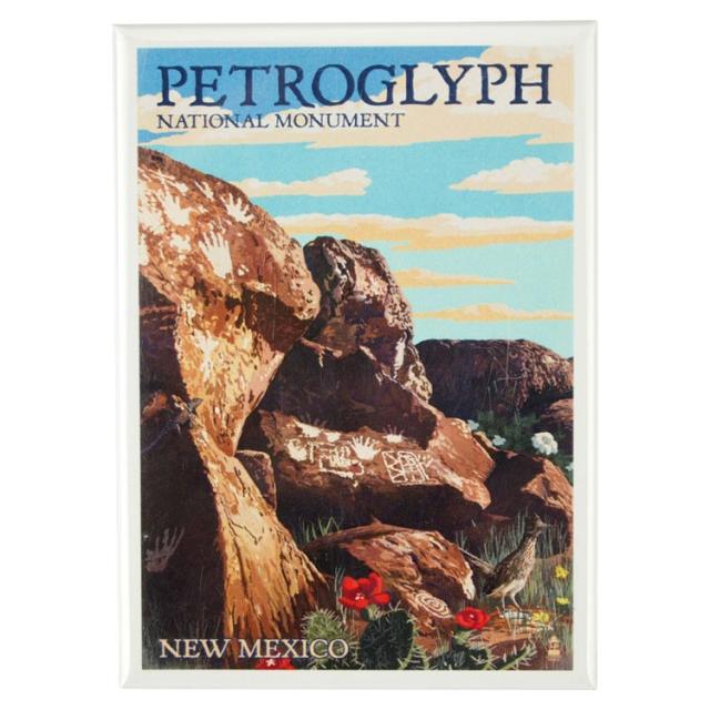 Petroglyph National Monument Magnet - Illustration image