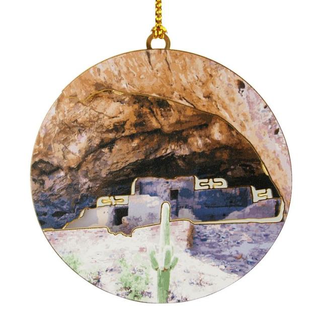 Tonto National Monument 3D Metal Ornament image