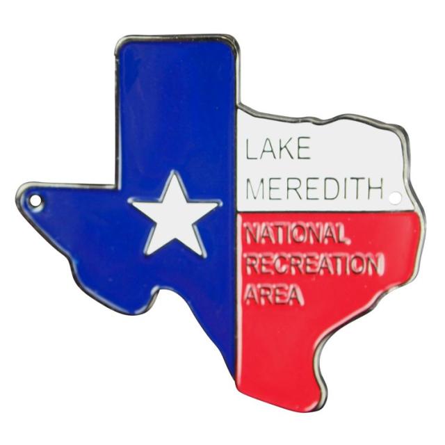 Lake Meredith National Recreation Area Hiking Stick Medallion - Texas image