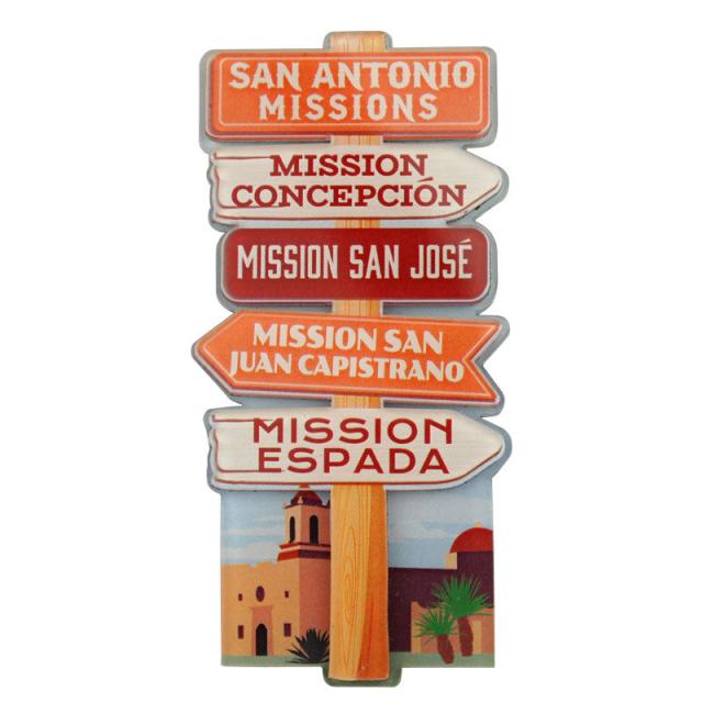 San Antonio Missions National Historical Park Magnet - Signpost image