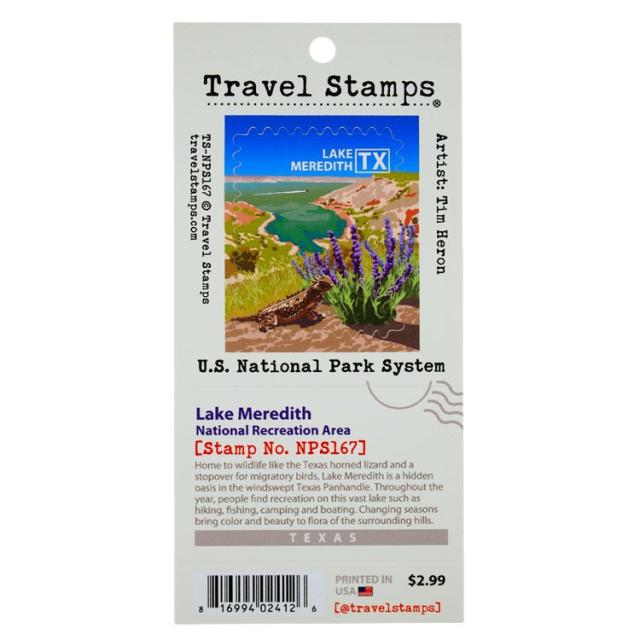Lake Meredith National RecreationArea Travel Stamp image
