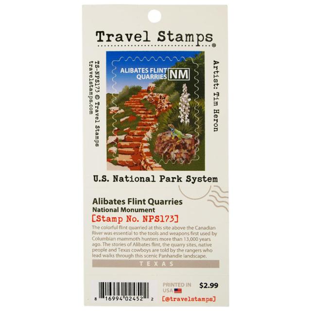 Alibates Flint Quarries National Monument Travel Stamp image