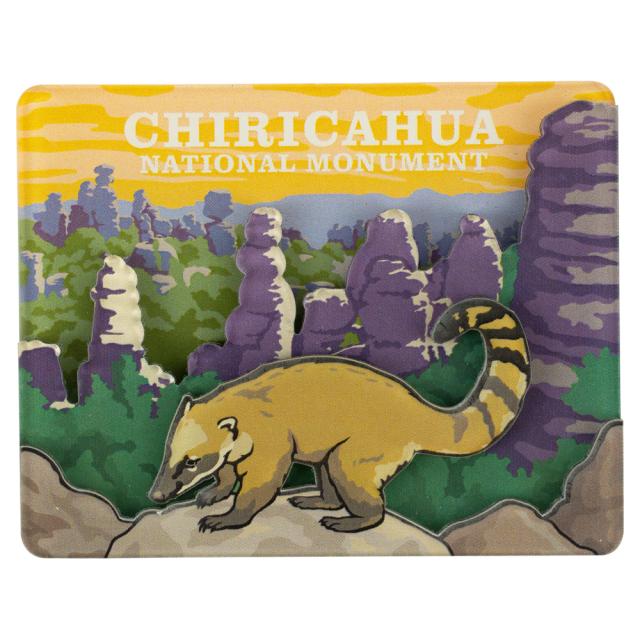 Chiricahua National Monument Magnet - 3-D Coati image