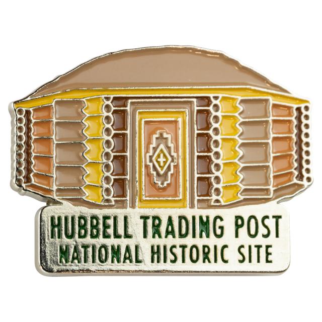 Hubbell Trading Post National Hist. Site Pin - Hogan Die Cut image