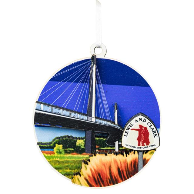 Lewis & Clark National Historic Trail 3-D Wood Ornament image