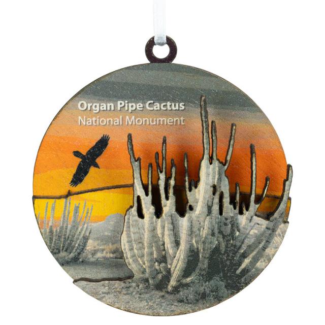 Organ Pipe Cactus National Monument 3-D Wood Ornament image