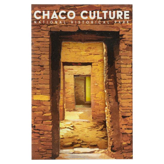Chaco Culture National Historical Park Magnet - Four Doorways 3-D image