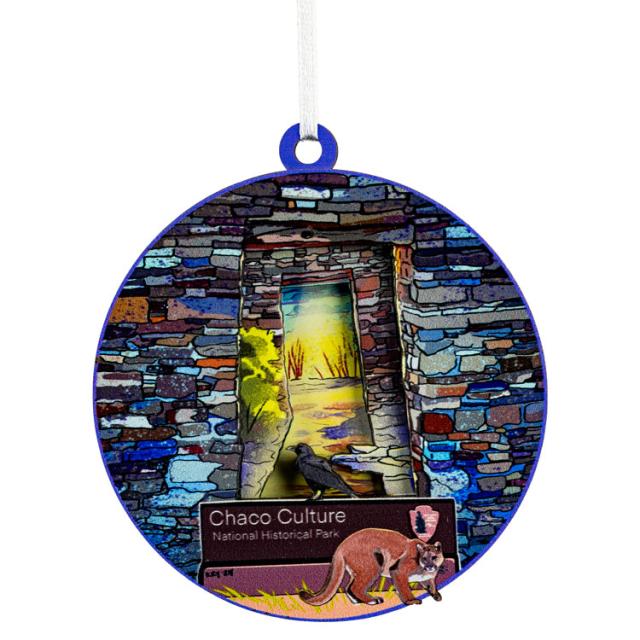 Chaco Culture National Hist. Park 3-D Wood Ornament image
