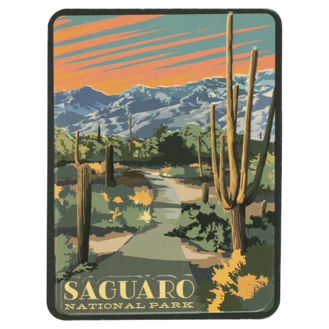 Saguaro National Park Magnet - Retro Ranger image