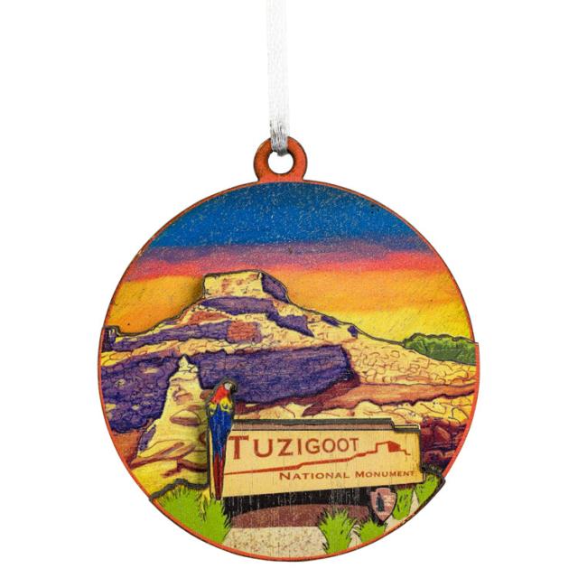 Tuzigoot National Monument 3-D Wood Ornament image