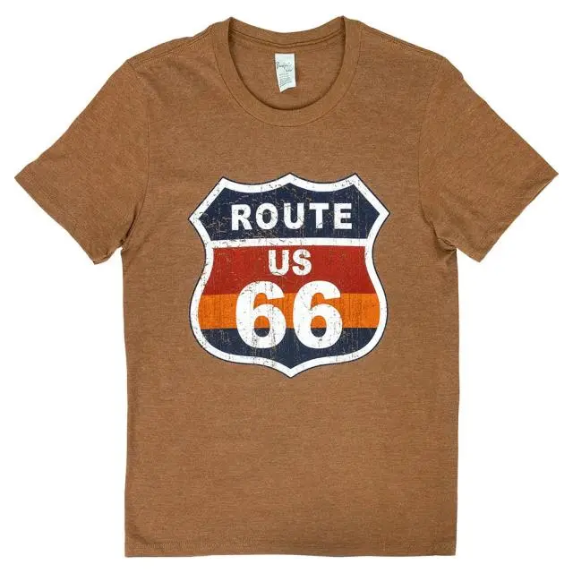 Route 66 Road Sign T-Shirt image