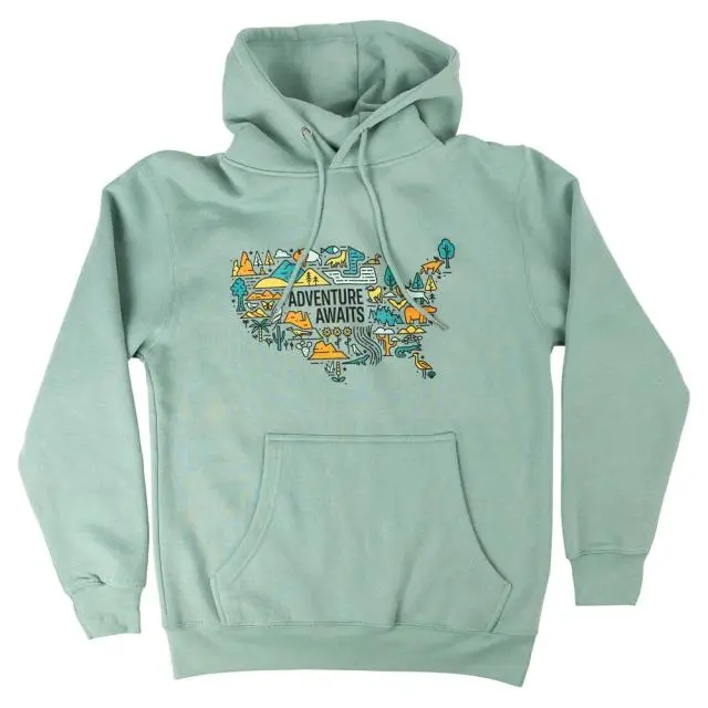 Adventure Awaits National Park Fleece Hoodie image