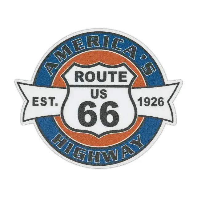 Route 66 Circle Stamp Sticker image