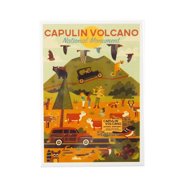 Capulin Volcano National Monument Magnet - Geometric Day image