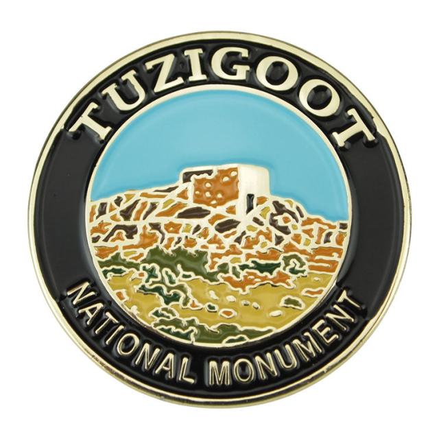 Tuzigoot National Monument Pin - Pueblo Round image
