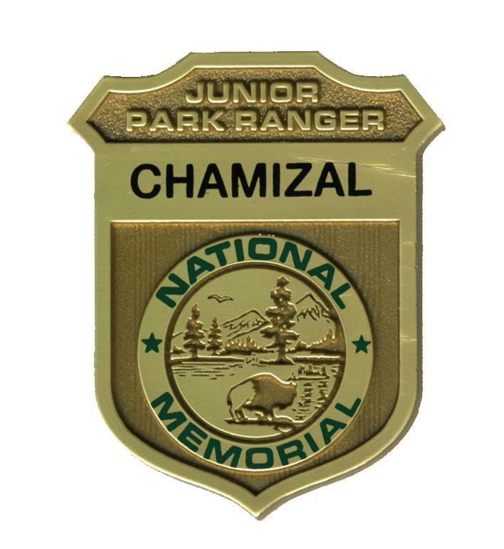 A Chamizal junior ranger badge.