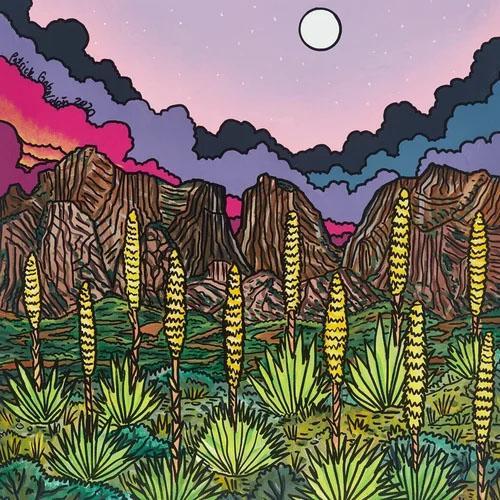 Painting of a desert landscape