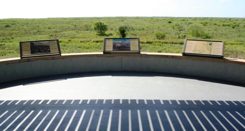 View from battlefield field overlook onto the coastal prairie.