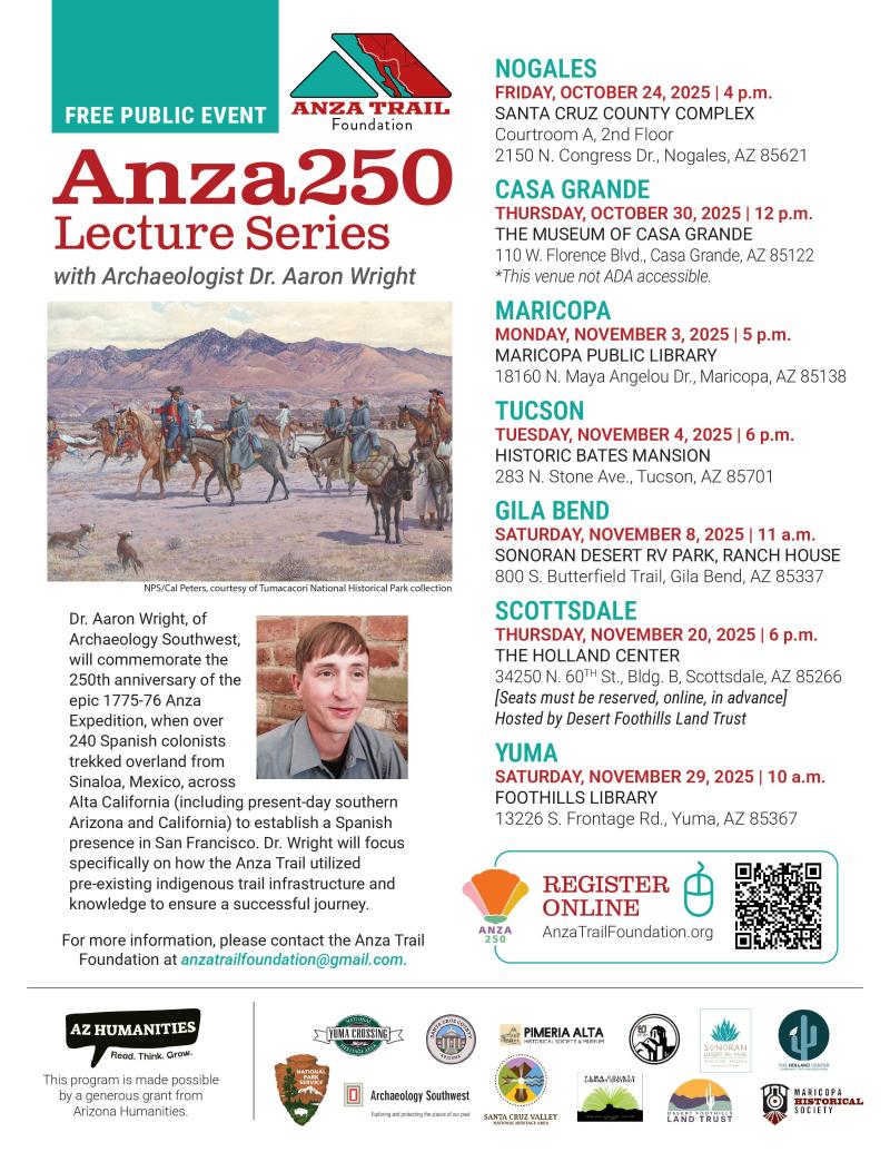 Anza 250 Lecture Series Flyer