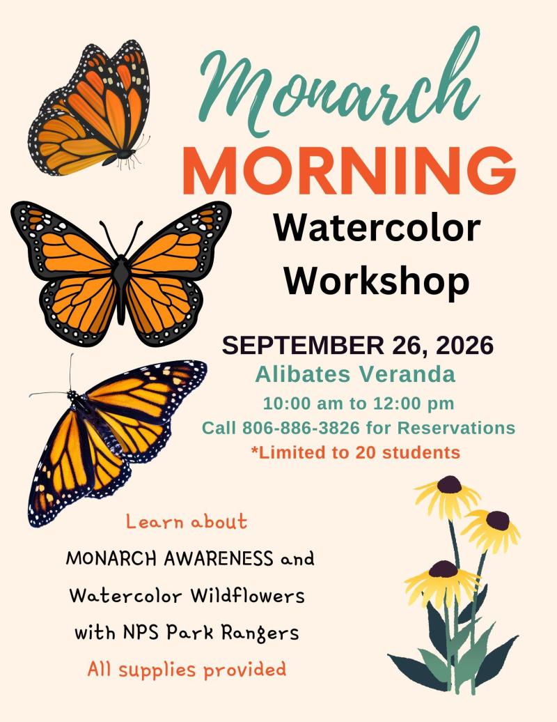 Monarch Watercolor Workshop
