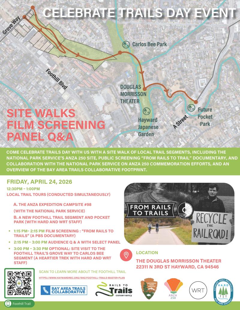 Hayward Celebrate Trails Day Event flyer