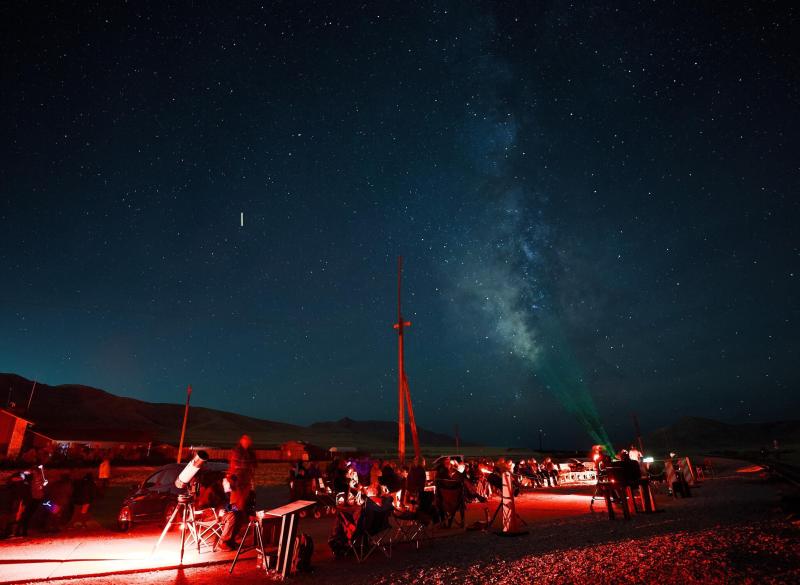 Night sky filled with stars