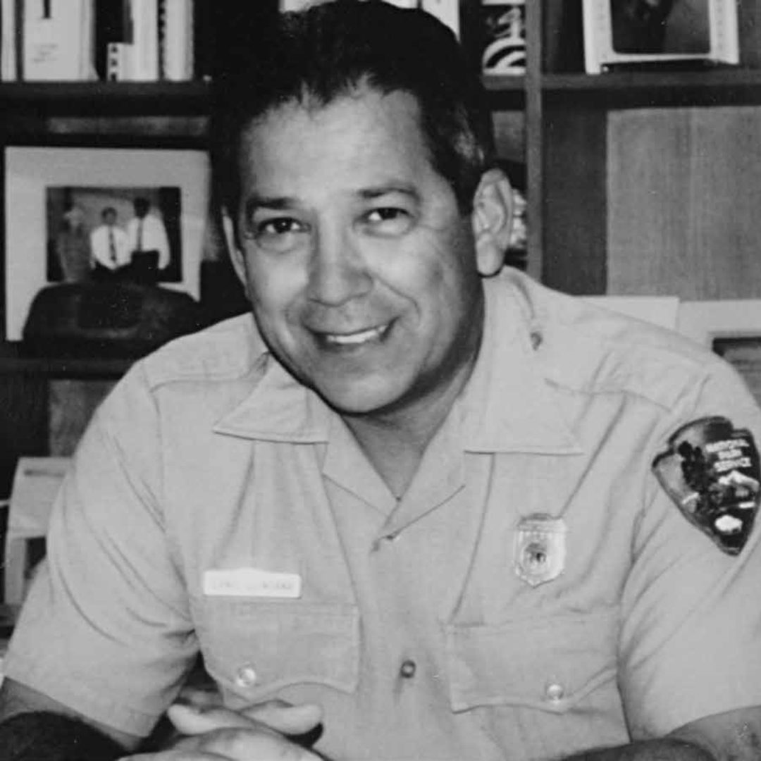 black and white photo of Ernie Quintana