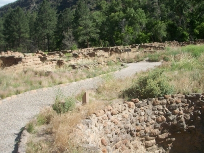 Remnants of the Tyunyi Pueblo in Frijoles Canyon, courtesy of NPS
