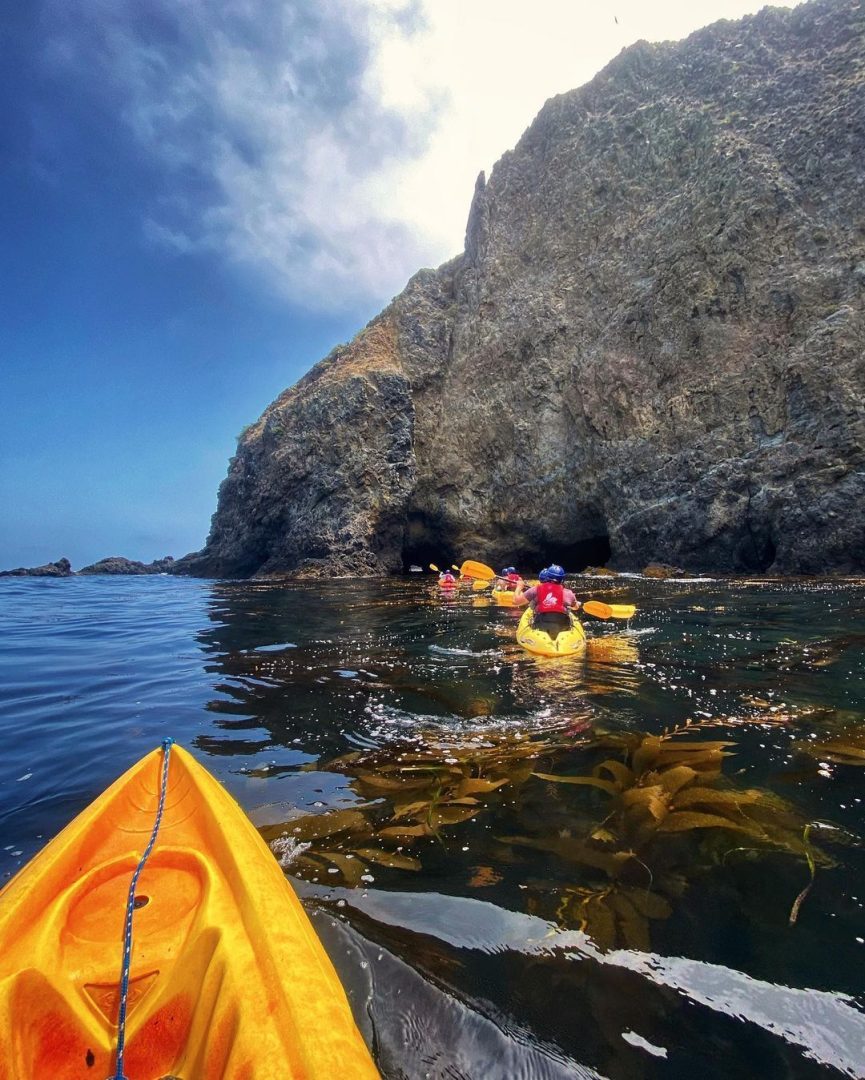 Kayakers at Channel Islands National Park