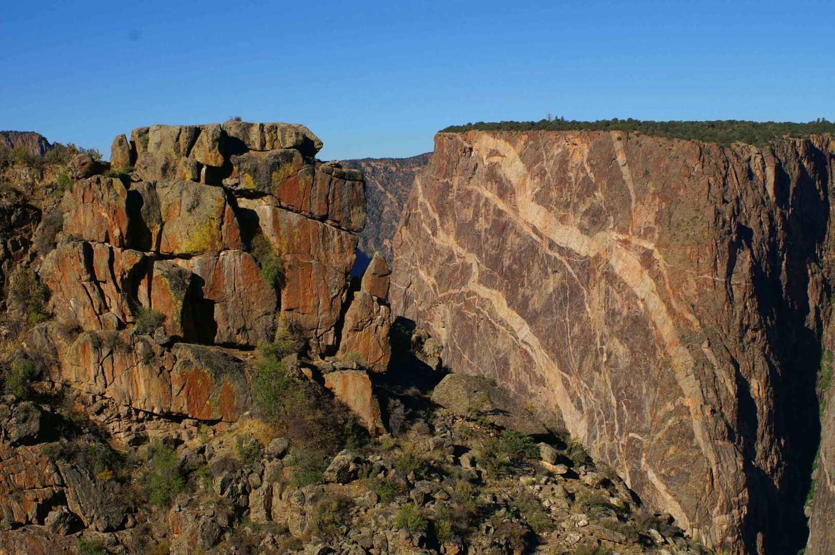The Painted Wall at Black Canyon of the Gunnison National Park